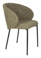 ZILT Eetkamerstoel 'Aoife' Chenille, kleur Groen - thumbnail
