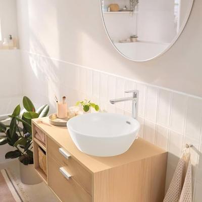 Hansgrohe Wastafelmengkraan Rebris S Eengreeps 240 CoolStart EcoSmart+ Voor Waskommen met Trekwaste Chroom - thumbnail