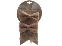 Kerststrik Jute Ø15cm Bruin 2st - thumbnail