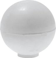 Deurstopper schroefbaar golf 35x35 wit Deltafix - Deltafix - thumbnail