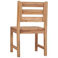 Tuinstoelen 2 st massief teakhout - thumbnail