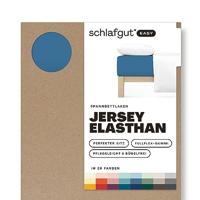 Schlafgut Schlafgut EASY Jersey Elasthan Hoeslaken L - 140x200 - 160x220 615 Blue Mid - thumbnail