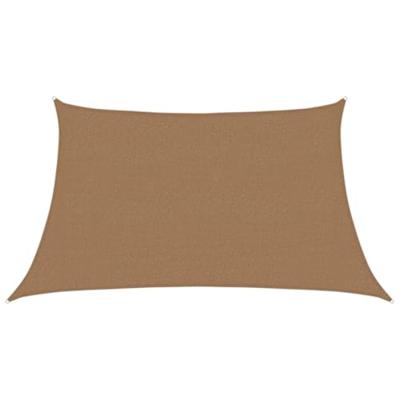 Zonnezeil 160 g/m 3/4x2 m HDPE taupe