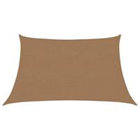 Zonnezeil 160 g/m 3/4x2 m HDPE taupe - thumbnail