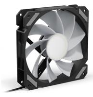 Sharkoon shark mirror rgb pwm reverse case fan (zwart, 120 x 120 x 25 mm) - thumbnail