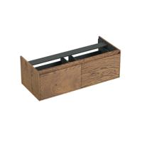 Onderkast Forzalaqua Reno 120x51x40 Cm 2 Lades Softclose Eiken Castle Brown - thumbnail