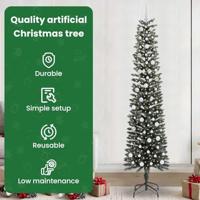 VidaXL Kunstkerstboom met 300 led groen 240 cm pvc en plastic en staal - thumbnail