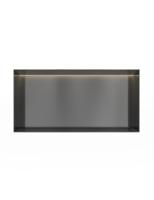 Hotbath &MORE Inbouwnis 30x60x10cm frameless + LED Geborsteld Gunmetal PVD - thumbnail