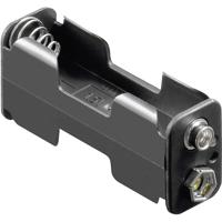 Goobay 12461 Batterijhouder Aantal cellen: 2 AA (penlite) Drukknopaansluiting (l x b x h) 60 x 26 x 16.5 mm - thumbnail