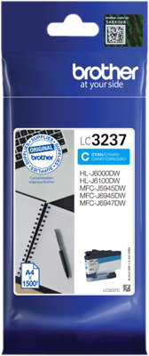 Brother LC3237C inktcartridge 1 stuk(s) Origineel Normaal rendement Cyaan