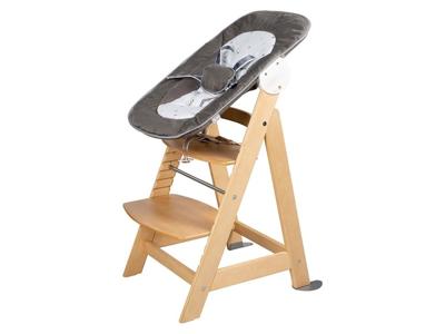 ROBA Born Up 2 in 1 converteerbare kinderstoel + verstelbare wipstoel - Sternenzauber - vanaf de geboorte - natuurlijk hout