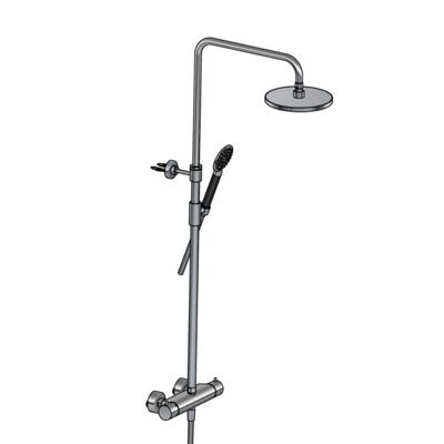 Hotbath Cobber thermostatische regendoucheset met 20cm ronde hoofddouche ronde handdouche chroom SDS9CR1 Hotbath Cobber thermostatische regendoucheset met 20cm ronde hoofddouche ronde handdouche chroom SDS9CR1