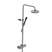 Hotbath Cobber thermostatische regendoucheset met 20cm ronde hoofddouche ronde handdouche chroom SDS9CR1 - thumbnail