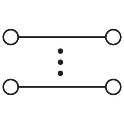 Phoenix Contact 3260130 Hoogstroomklem 25 mm Spanveer Grijs, Blauw, Zwart, Geel 2 stuk(s)