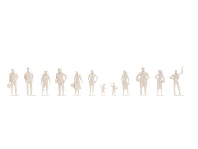 NOCH 14985 H0 Zittend en staand figuren Ongeverfd, Zittend, Staand - thumbnail