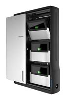Ergotron Zip12, wandmontage, roestvrij staal, zwart, metallic, organizer voor laadstation, wandmontage, roestvrij staal, zwart, metallic, contact, zilver, staal - thumbnail