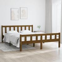 Bedframe massief hout honingbruin 120x200 cm - thumbnail