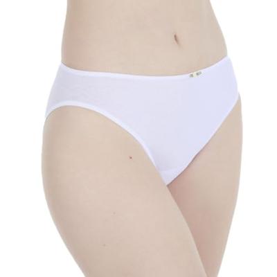 3367 dames bikini slip - Elastisch katoen dames onderbroek- Mini slip wit en zwart