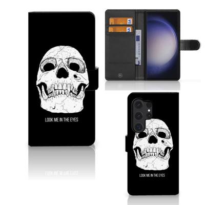 Telefoonhoesje met Naam Samsung Galaxy S24 Ultra Skull Eyes Telefoonhoesje met Naam Samsung Galaxy S24 Ultra Skull Eyes