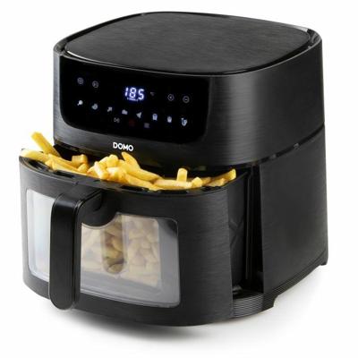 Domo heteluchtfriteuse Deli-Fryer met kijkvenster, 8 l, zwart Domo heteluchtfriteuse Deli-Fryer met kijkvenster, 8 l, zwart