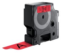 Labeltape dymo labelmanager d1 polyester 24mm rood - thumbnail