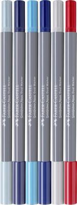 Faber Castell FC-164519 Duo Aquarelmarker Goldfaber Seaside 6 Stuks Faber Castell FC-164519 Duo Aquarelmarker Goldfaber Seaside 6 Stuks