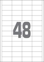 A4 etiketten 48 x 24,75 mm wit 100 vel Sorex - thumbnail