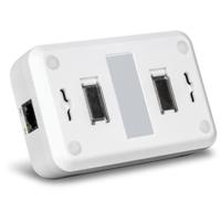 TRENDnet TPE-E200 2-Port Gigabit PoE++ Extender, 1 x Gigabit PoE+-ingang, 2 x Gigabit PoE-uitgang, verlengt 100 m tot 200 m (656 ft), Daisy Chain 4 eenheden tot 500 m (1640 ft) - thumbnail