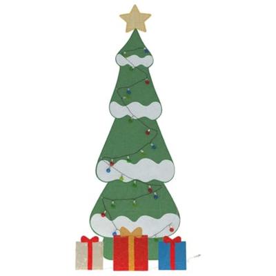 Verlichte Kerstboom met 3 Cadeau Dozen 2D Warm Wit 210 cm Verlichte Kerstboom met 3 Cadeau Dozen 2D Warm Wit 210 cm