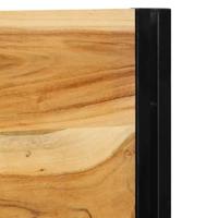 Hoofdeinde 180 cm massief hout acaciahout en ijzer - thumbnail