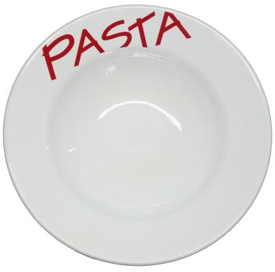 Diep bord PASTA wit 26cm a 6stuks