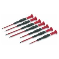 Cimco Cimco Werkzeuge Schroevendraaierset Elektronica en fijnmechanica 7-delig Plat, Kruiskop Phillips