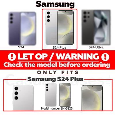 Lunso - Samsung Galaxy S24 Plus - Armor backcover hoes met ringhouder - Zwart Lunso - Samsung Galaxy S24 Plus - Armor backcover hoes met ringhouder - Zwart