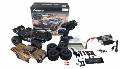 Amewi Hyper GO Zwart, Goud Brushless 1:14 RC auto Elektro Truggy 4WD RTR 2,4 GHz Amewi Hyper GO Zwart, Goud Brushless 1:14 RC auto Elektro Truggy 4WD RTR 2,4 GHz