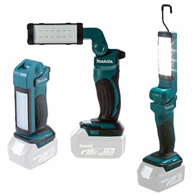 Makita DEBDML801X Accu LED Zaklamp 14,4V / 18V met lampenkap en draagriem - thumbnail