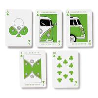 Blauwe Volkswagen busje VW T1 Speelkaarten - thumbnail