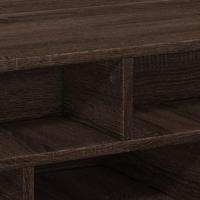 Salontafel 70x70x29 cm bewerkt hout bruin eikenkleur - thumbnail