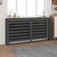 VidaXL Radiatorombouw 169x19x84 cm massief grenenhout grijs - thumbnail