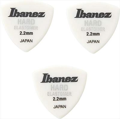 Ibanez BEL4HD22 Elastomer plectrums 3-pack hard 2.2 mm - wit triangle Ibanez BEL4HD22 Elastomer plectrums 3-pack hard 2.2 mm - wit triangle