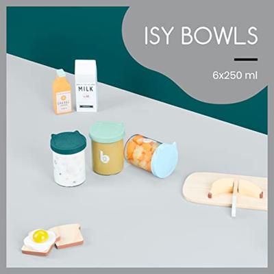 Isy kommen 6 x 250ml BABYMOOV blauw