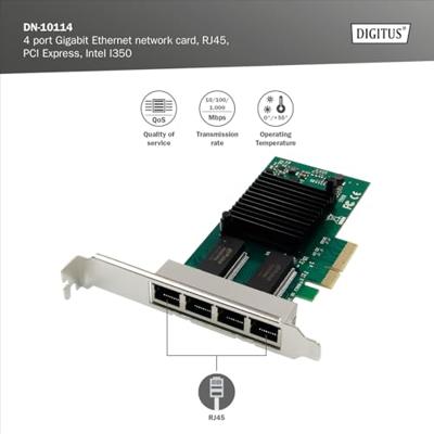 Digitus DN-10114 netwerkkaart Intern Ethernet 5000 Mbit/s - thumbnail