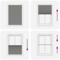 VidaXL Plissé rolgordijn 100x100 cm stofbreedte 99,4 cm antraciet - thumbnail