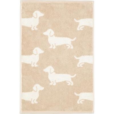 Cawö Cawo We love Dogs gemustert 6246 Gastendoekje 30x50 natur/beige