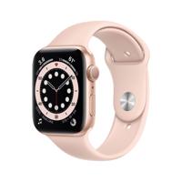 Refurbished Apple Watch Series 6 44mm Rosegoud Als nieuw - thumbnail