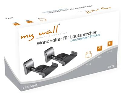 My Wall HB7L Luidspreker-wandbeugel Kantelbaar, Zwenkbaar Afstand tot de muur (max.): 286 mm Zwart 2 stuk(s) My Wall HB7L Luidspreker-wandbeugel Kantelbaar, Zwenkbaar Afstand tot de muur (max.): 286 mm Zwart 2 stuk(s)