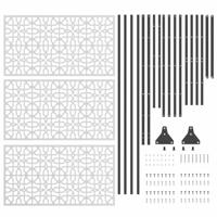 VidaXL Privacyscherm grijs 100 x 50 x 180 cm staal - thumbnail