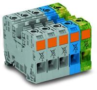 WAGO 285-139 3-faseklem 16 mm Spanveer Grijs, Blauw, Groen, Geel 1 stuk(s) - thumbnail