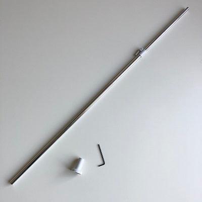 Buis chroom verstelbaar 60-120cm