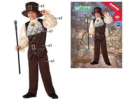 Kostuums voor Kinderen Steampunk - Maat: 10-12 Jaar - Maat: 10-12 Jaar