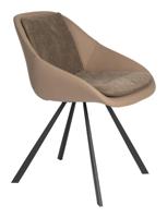 Dutchbone Eetkamerstoel 'Wakefield' kleur Beige - thumbnail